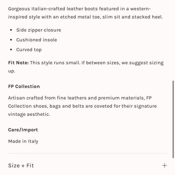 Free People Brayden Western Boots NEW! - Picture 15 of 16